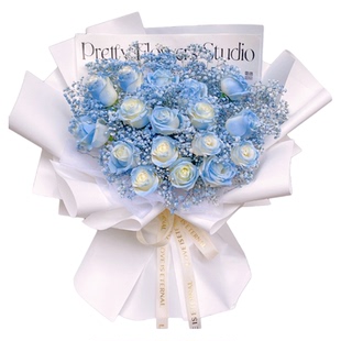 佛山鲜花速递禅城顺德南海三水高明生日红玫瑰康乃馨花束同城配送