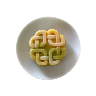 50g63g幸运四叶草结中秋节月饼模具中式中国结团圆幸福结辅食磨具