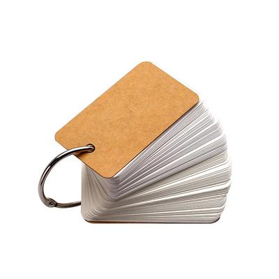 加厚随身口袋扣式带孔便携小卡片
