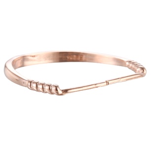 S925纯银戒指空托戒托直接卡珠子散珠串珠18K黄金配件DIY手工材料