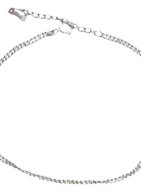 925纯银女双层极细波光粼粼手链