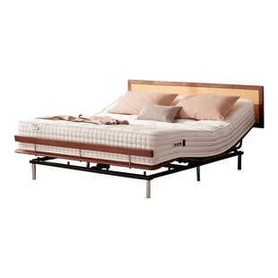 【政府补贴】菠萝斑马实木电动床硬糖中古风全自动智能双人床木桃