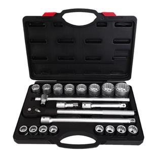 南豫 3/4重型21件梅花套筒套装19方中风炮12角万能多功能套筒组套