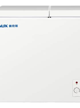 奥克斯冰柜双温家用小型商用冰箱卧式保鲜两用大容量冷藏冷冻冷柜