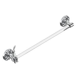 浴室毛巾架免打孔壁挂式卫生间厕所挂毛巾杆轻奢浴巾收纳置物架子