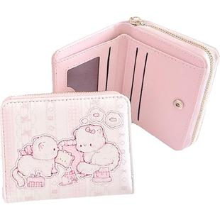 新款猫咪钱包少女心可爱便携小巧大容量多卡位多功能零钱包卡包女