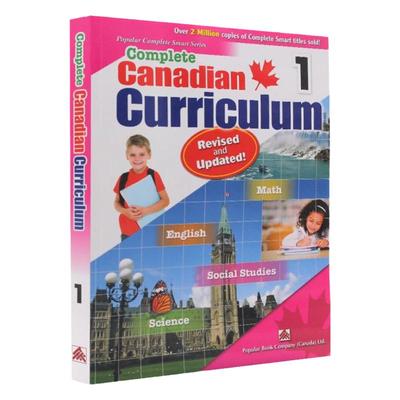 加拿大教程进口英文原版Popular Complete Canadian Curriculum加拿大4科教材带答案Math Social Studies Science1年级 暑假教辅书