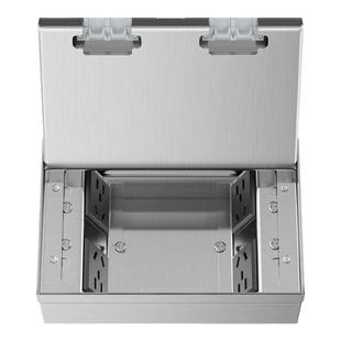 MSHML304不锈钢地插纯平超薄大理石镶嵌入式地面强弱电地插座