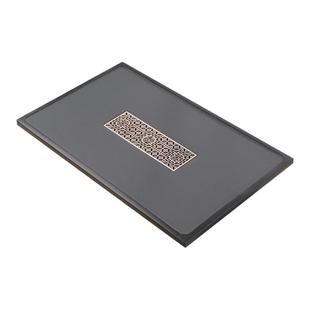 天然乌金石茶盘定制茶桌配件内嵌入式家用整块石材盖板茶台漏水