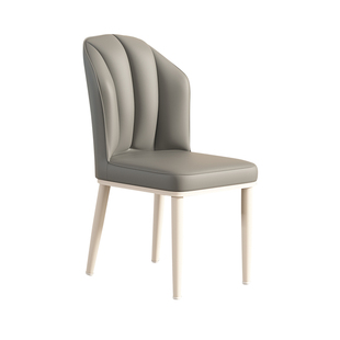 奶油风餐椅轻奢高级感极简现代简约设计师款网红化妆家用靠背椅子