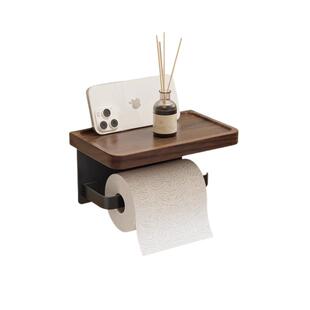 胡桃木卫生间厕纸盒厕所浴室洗手台纸巾盒置物架酒店卷纸架纸巾架