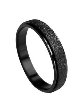 个性尾戒情侣指环男潮流磨砂简约