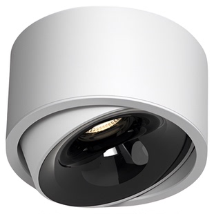 超薄明装射灯可调角度led天花灯客厅家用免打孔吸顶桶灯过道筒灯