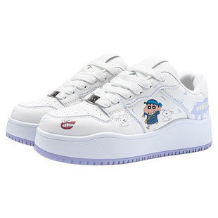 蜡笔小新鞋子女小白鞋学生动漫爆款板鞋秋冬新款厚底增高休闲鞋女