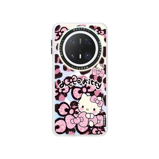 MASFEIL × 蝴蝶结Kitty适用华为Mate80Promax手机壳磁吸带支架mate60保护套超薄可爱mt70por+新款高级感全包