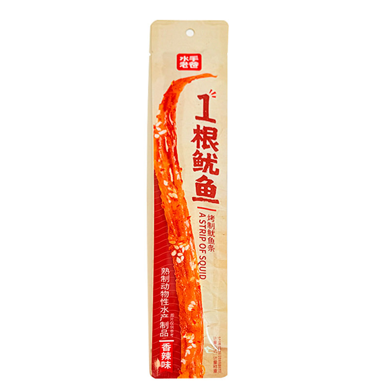 一根鱿鱼奶皮香辣烧烤鱿鱼条