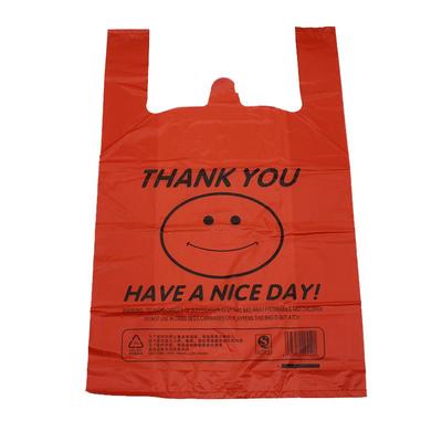 红色笑脸袋超市购物袋加厚塑料袋