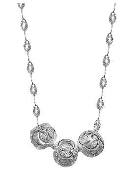 S999足银吊坠转运珠锁骨链