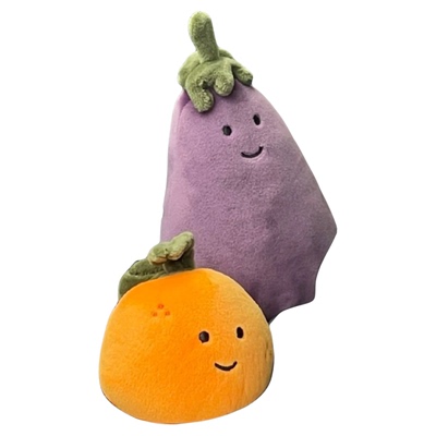 Jellycat茄子葡萄小白菜水果蔬菜