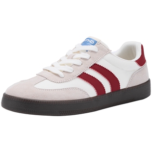 热风经典德训鞋女26春秋季新款百搭运动阿甘鞋简约休闲复古板鞋