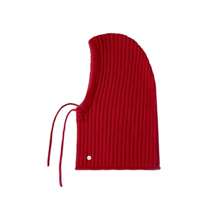 COMMXN·假日粗针巴拉克拉法羊毛帽休闲针织套头帽2025冬季新款