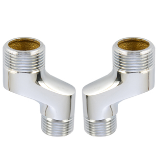 淋浴弯脚花洒水龙头变径曲脚接头加长高大弯角曲角螺丝拐脚配件