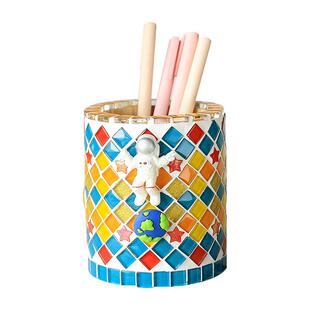 马赛克diy手工笔筒材料包玩具学生制作装饰品教师节手工diy礼物