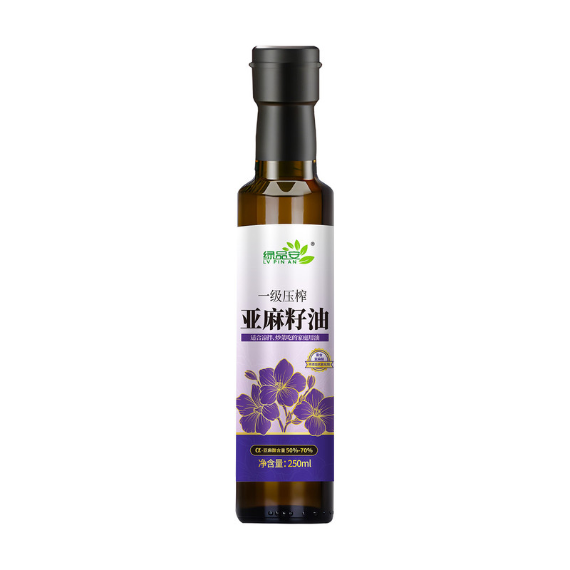 绿品安一级冷榨亚麻籽油250ML