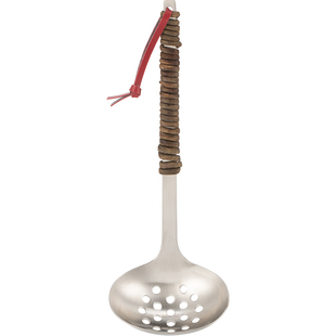 DEARYOU日本进口aizawa相泽工房304不锈钢锅铲藤柄汤勺漏勺撇沫勺