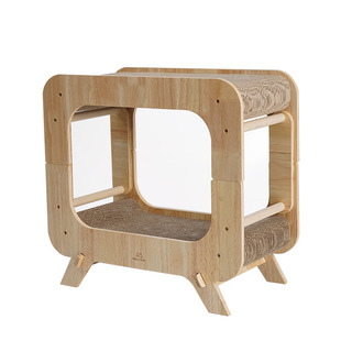 猫抓板窝房子型猫窝瓦楞纸猫咪磨爪器猫抓板不掉屑猫玩具自嗨解闷