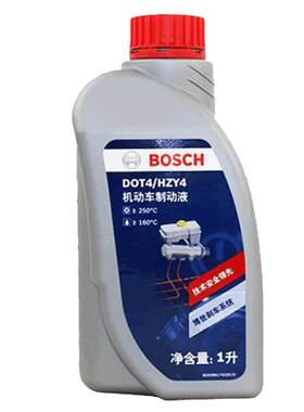 博世刹车油DOT4汽车专用刹车油全合成制动液汽车离合器油通用型1L