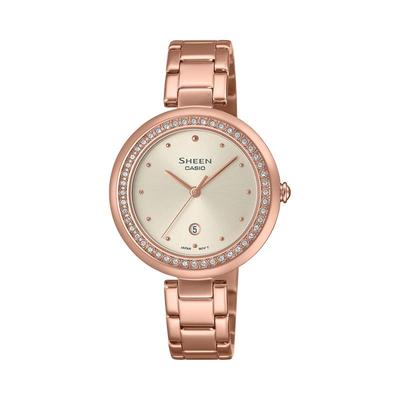 casio卡西欧手表女时尚满钻石英