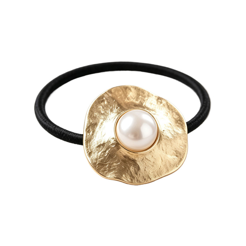 韩国直邮PIN OF JOSEON金花珍珠发夹温柔优雅日常头饰金色花朵