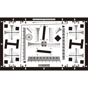 2X分辨率测试卡ISO12233原版高清模拟数字工业相机清晰度像素测试