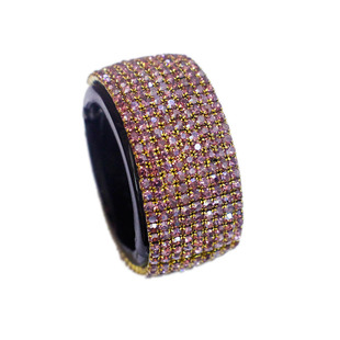 韩国发饰品韩版水晶满钻圆形发圈发绳香蕉夹竖夹幸运环马尾扣发夹