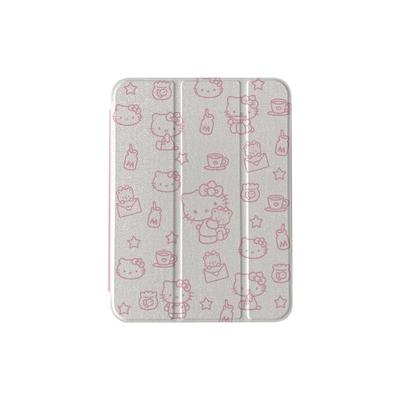 KT猫三折镜面适用苹果ipad保护套