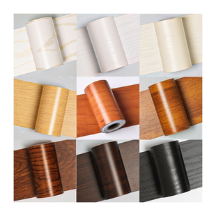 木纹门框包边贴木门翻新自粘加厚旧门边框包门套破损修补仿木贴纸