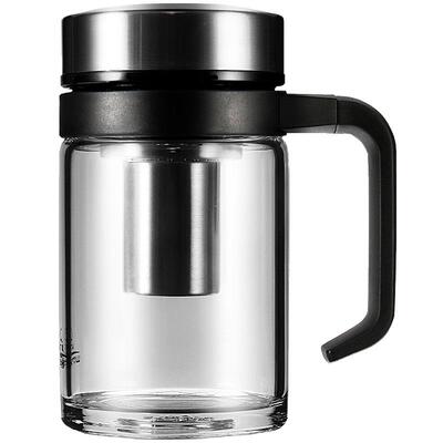 万象手柄泡茶办公室男士玻璃杯