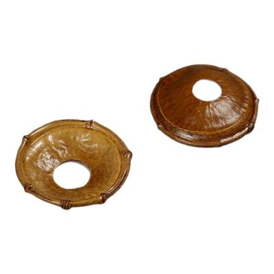 天然竹节投茶器大漆茶叶漏斗