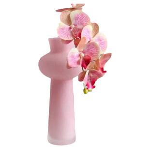 法式浪漫中古高级感水培玻璃花瓶鲜花家居ins小清新摆件细长花瓶