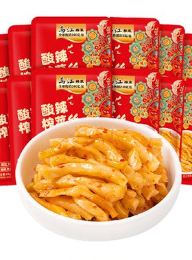 臻选乌江酸辣榨菜丝12袋开胃下饭