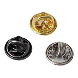 蝴蝶扣自锁扣高级平头扣胸针扣针金属饰品配件徽章背扣卡帽胶扣