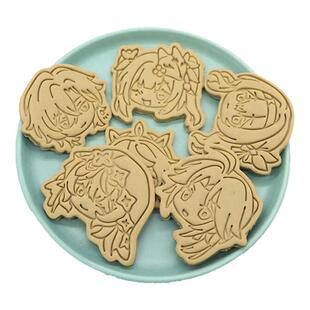 星穹铁道Q版崩坏砂金黑天鹅花火周边饼干模具流萤烘焙diy印花工具