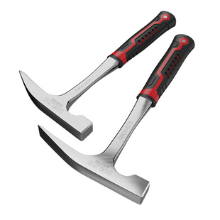 德力西地质锤专业级勘探锤尖头镐头锰钢一体款挖化石宝石工具套装