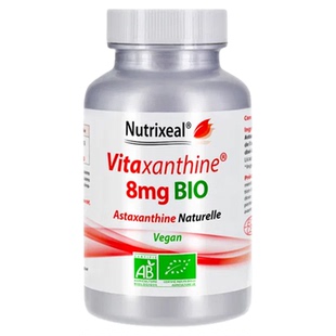 法国Nutrixeal有机虾青素超纯雨生红球藻亲水亲油植物胶囊维生素E