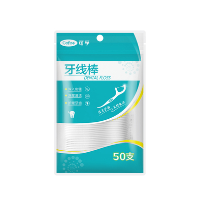 可孚牙线棒袋装50支*3袋共150支