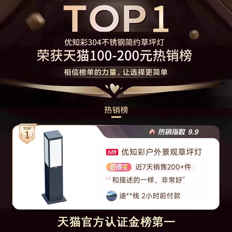 304不锈钢太阳能草坪灯户外别墅景观庭院灯简约防水草地埋灯花园l