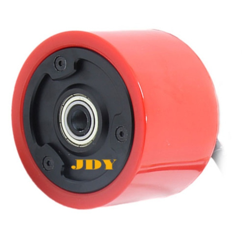 滑板车带霍尔一体轮70轮毂无刷电机 带PU轮  摆轮电机 行李箱马达