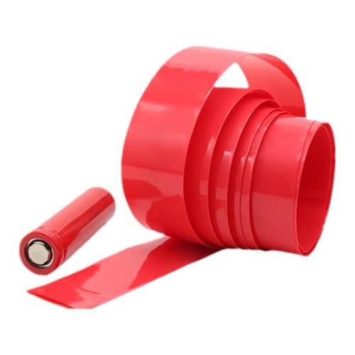 红色PVC热缩管18650热缩膜锂电池组包装膜绝缘收缩管宽7mm~280mm