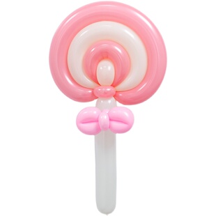 玛咔色系260长条气球100个装网红糖果造型编制DIY魔术小丑折街卖